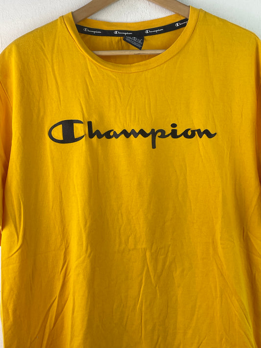 Champion Herren T-Shirt Gr XXL Farbe gelb