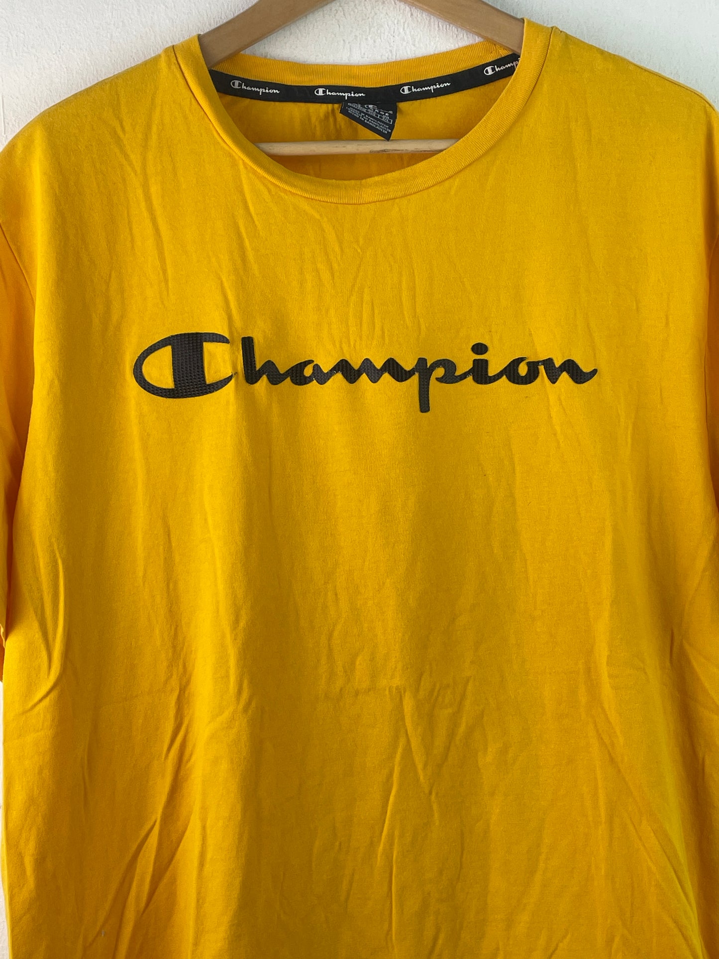 Champion Herren T-Shirt Gr XXL Farbe gelb