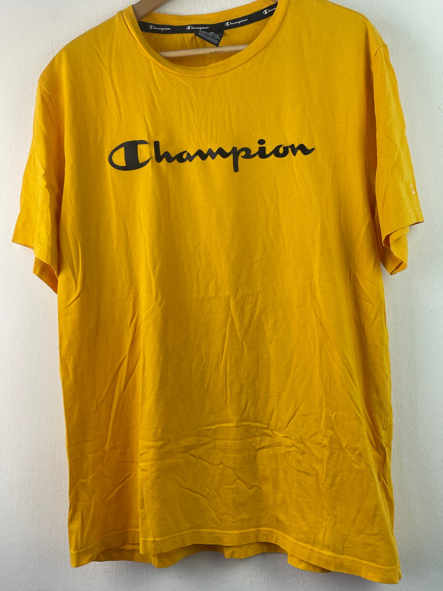 Champion Herren T-Shirt Gr XXL Farbe gelb
