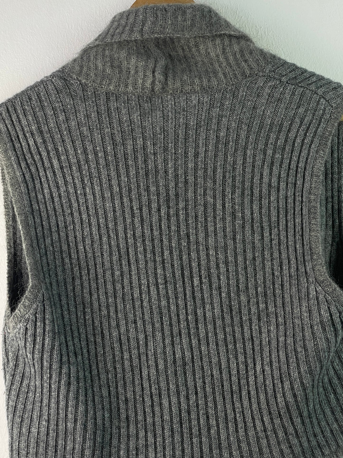 Basler Damen Weste aus Wolle und Kaschmir Gr M Farbe grau