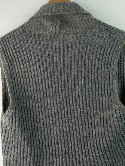 Basler Damen Weste aus Wolle und Kaschmir Gr M Farbe grau