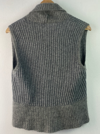 Basler Damen Weste aus Wolle und Kaschmir Gr M Farbe grau