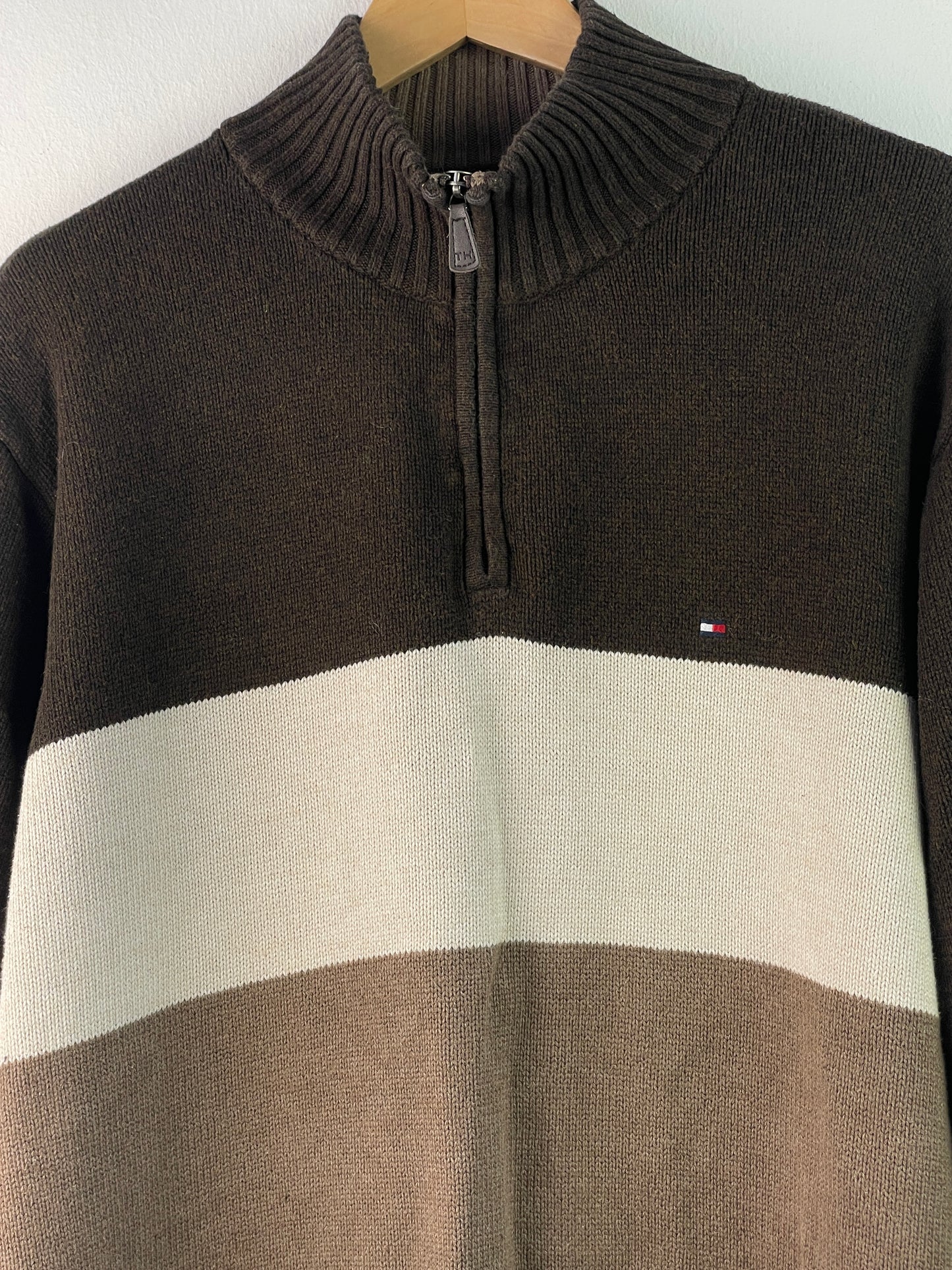 Tommy Hilfiger Herren Pullover Gr XL Farbe braun