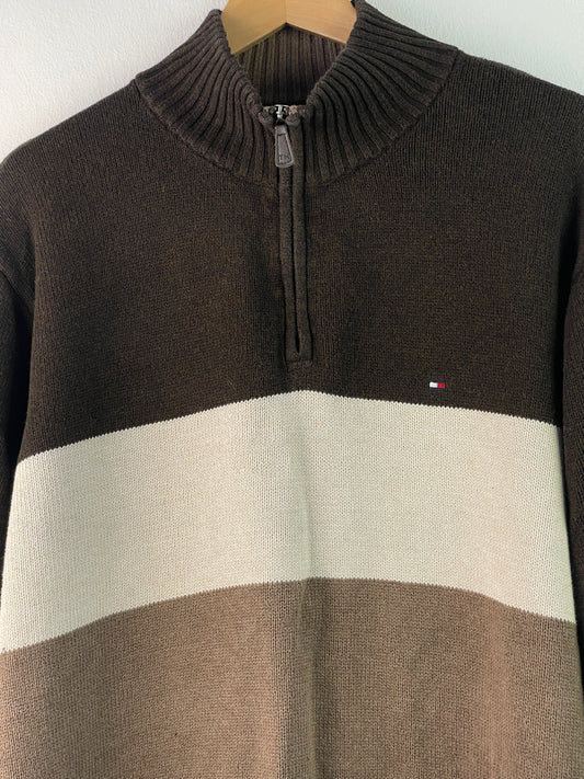Tommy Hilfiger Herren Pullover Gr XL Farbe braun