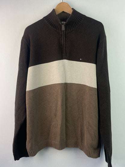 Tommy Hilfiger Herren Pullover Gr XL Farbe braun
