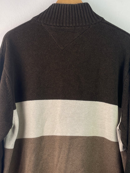 Tommy Hilfiger Herren Pullover Gr XL Farbe braun