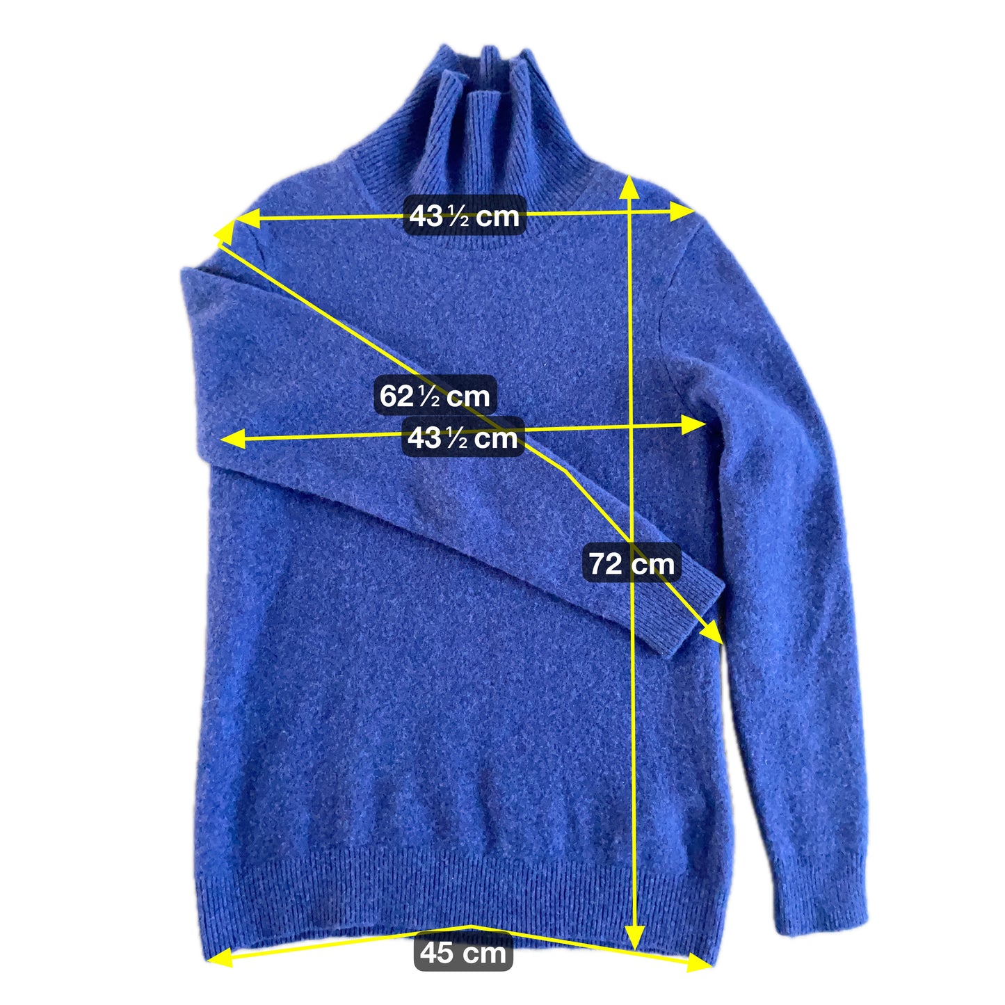 Uniqlo Herren Pullover aus 100% Lana Wolle Gr L Farbe marineblau