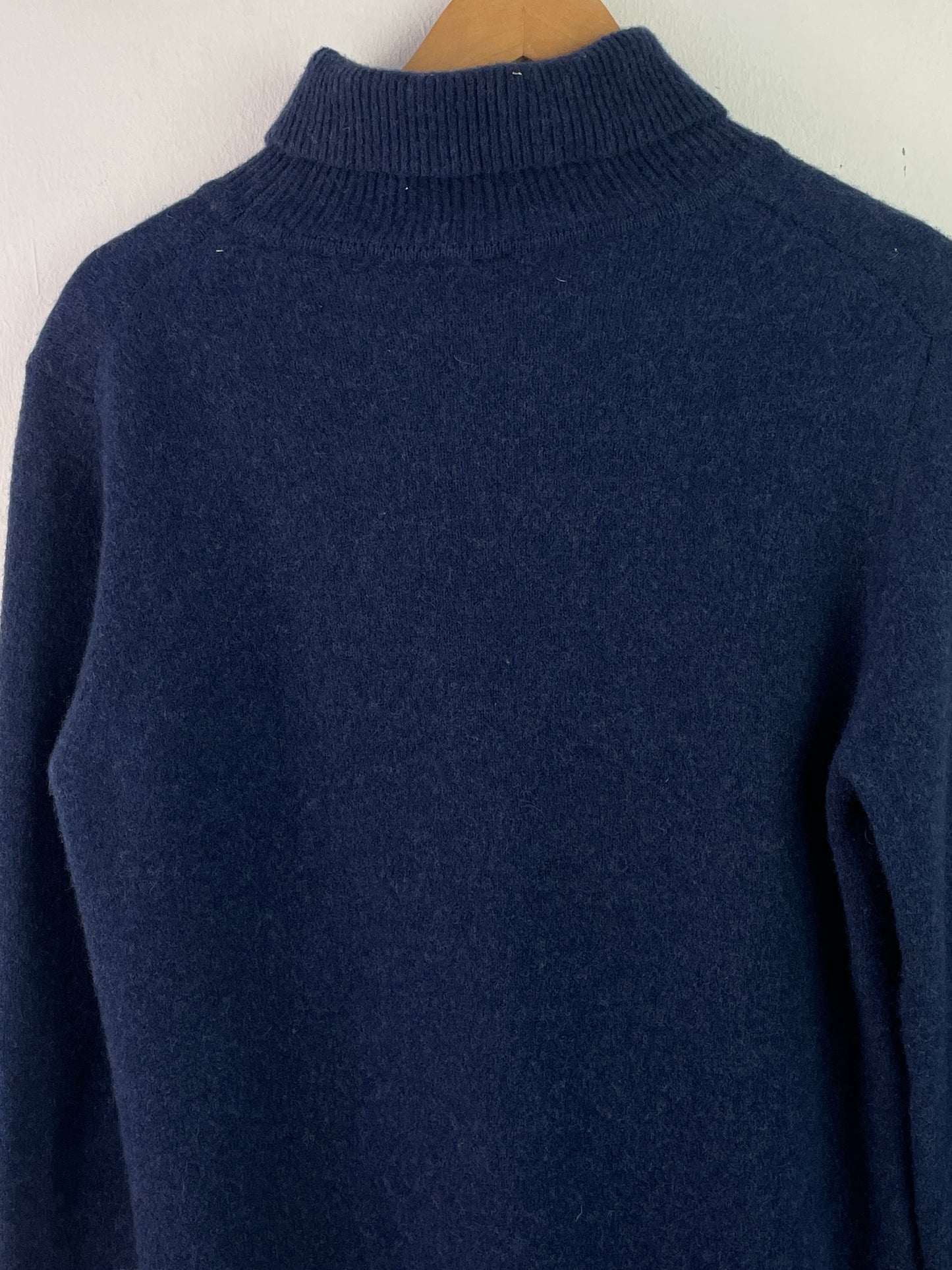Uniqlo Herren Pullover aus 100% Lana Wolle Gr L Farbe marineblau
