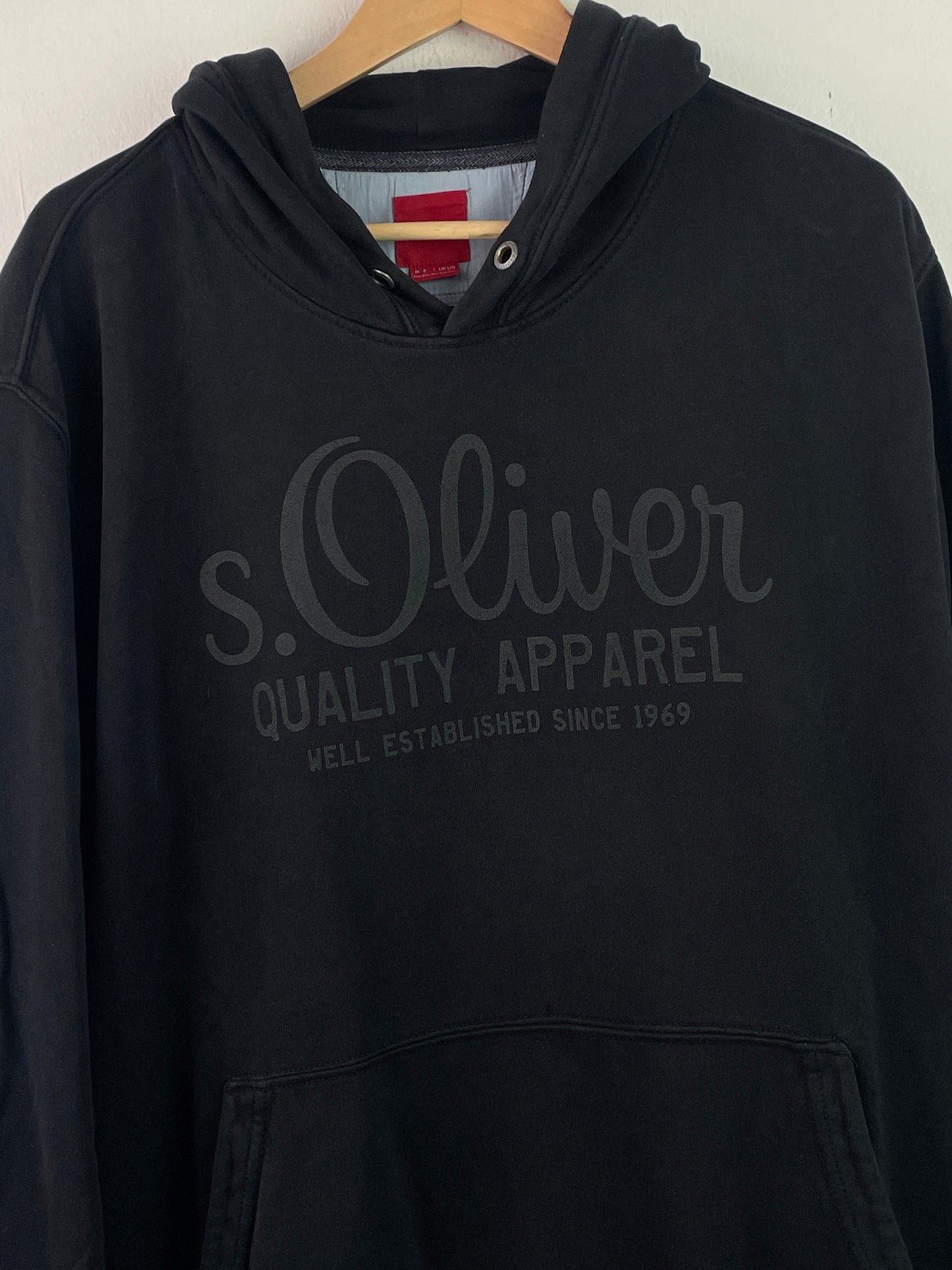 S.Oliver Herren Pullover mit Logo Gr XXXL Farbe schwarz