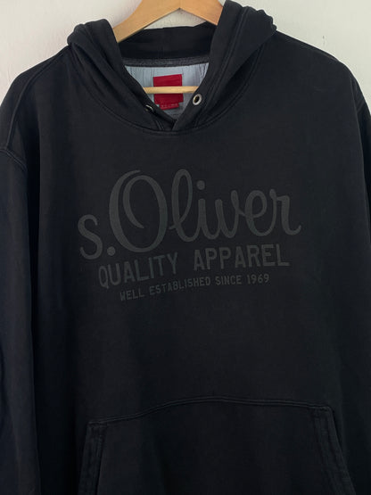 S.Oliver Herren Pullover mit Logo Gr XXXL Farbe schwarz
