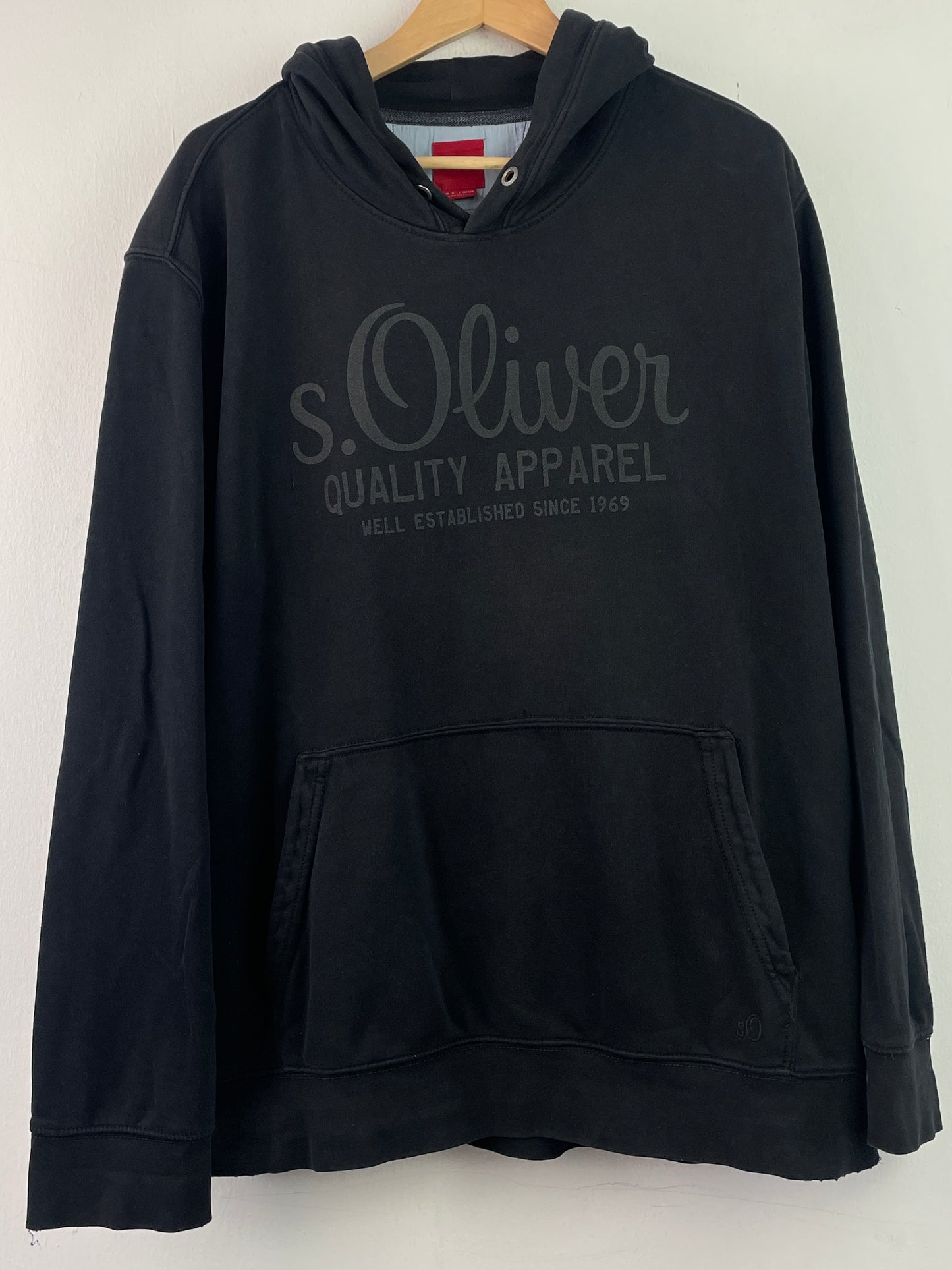 S.Oliver Herren Pullover mit Logo Gr XXXL Farbe schwarz