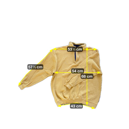 Toda Man Herren Pullover mit besticktem Logo Gr L Farbe gelb