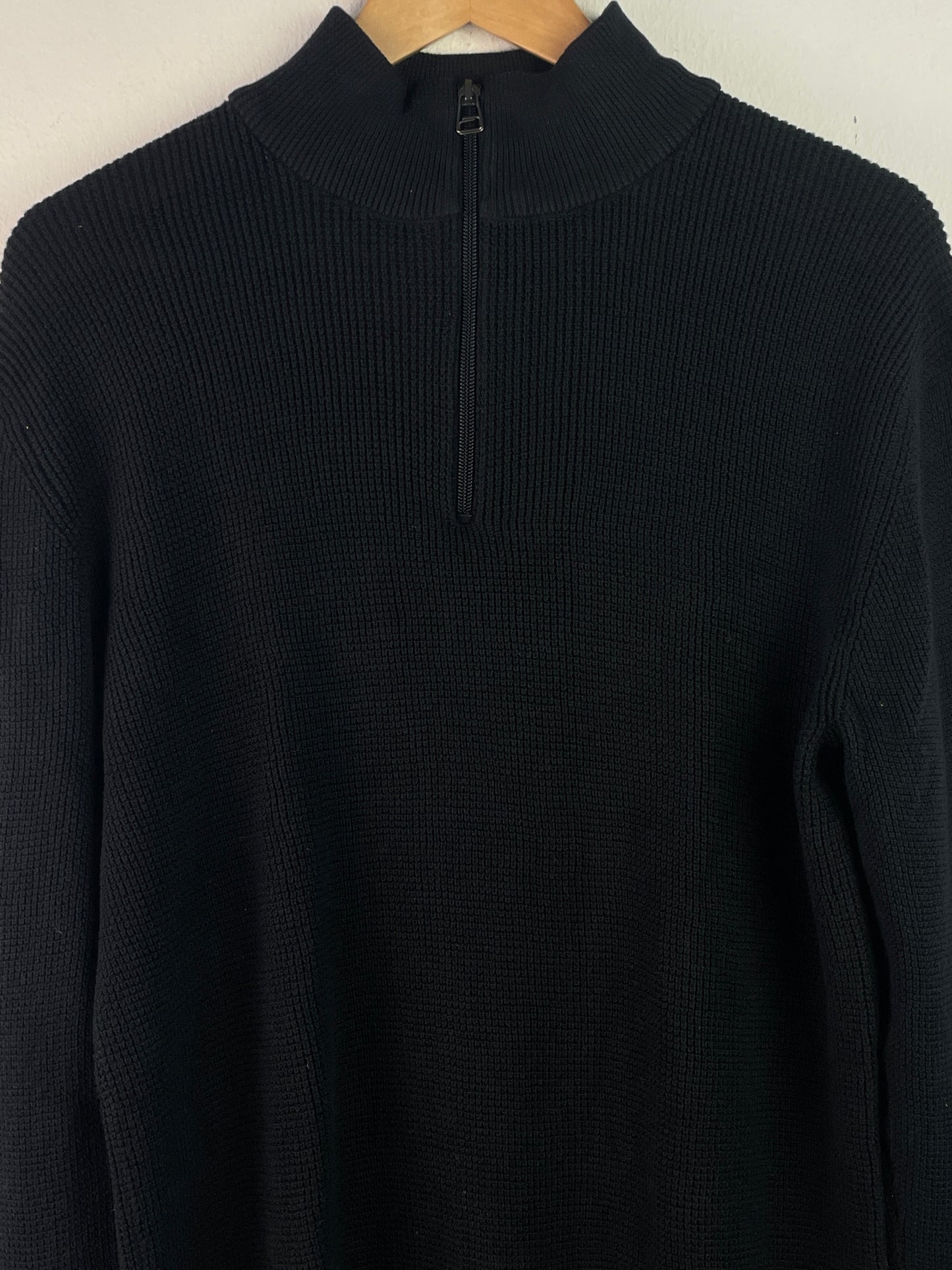 Esprit Herren Pullover mit Reisverschluss Gr XL Farbe schwarz