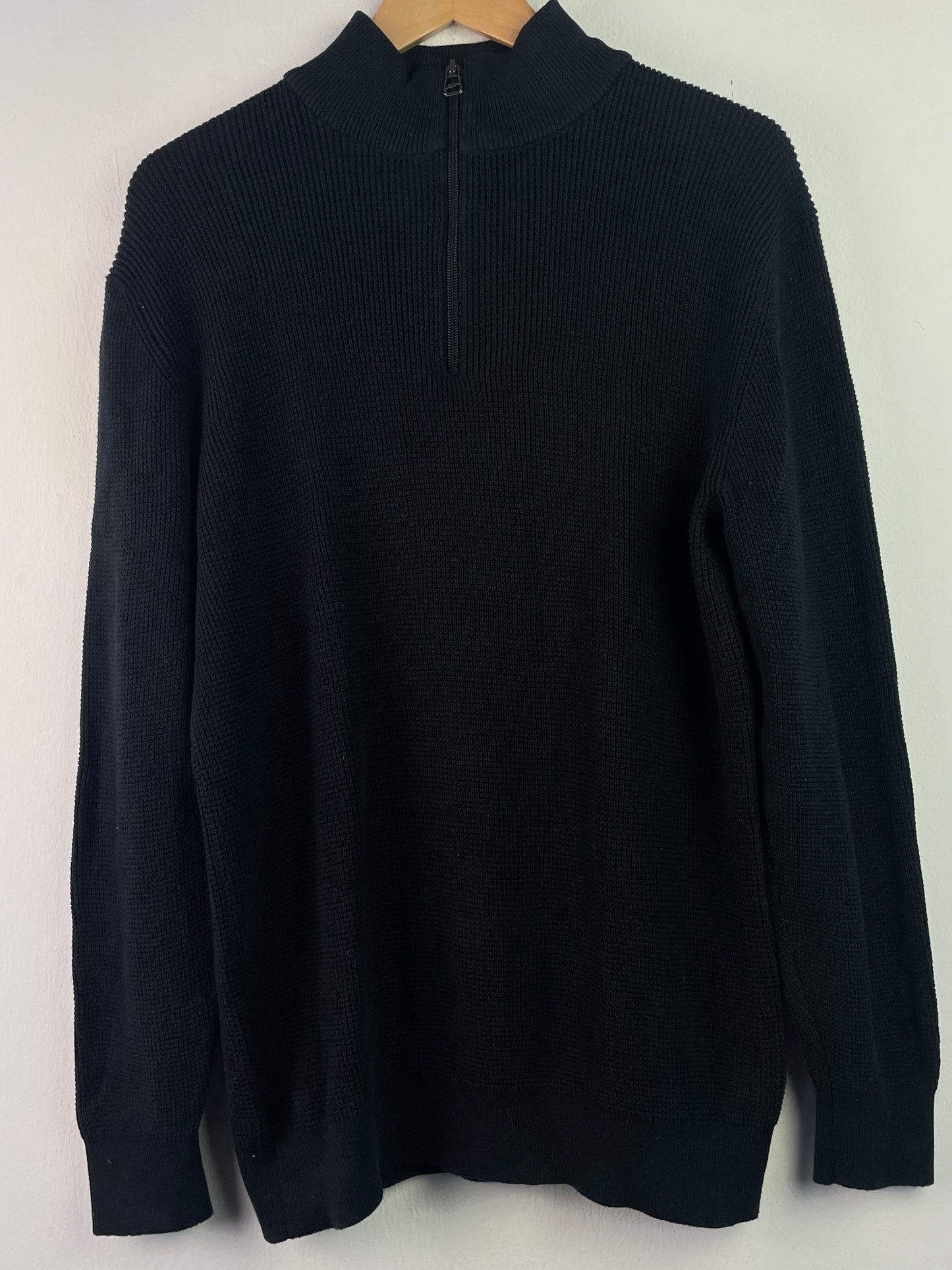 Esprit Herren Pullover mit Reisverschluss Gr XL Farbe schwarz