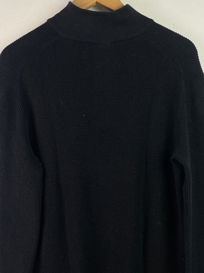 Esprit Herren Pullover mit Reisverschluss Gr XL Farbe schwarz