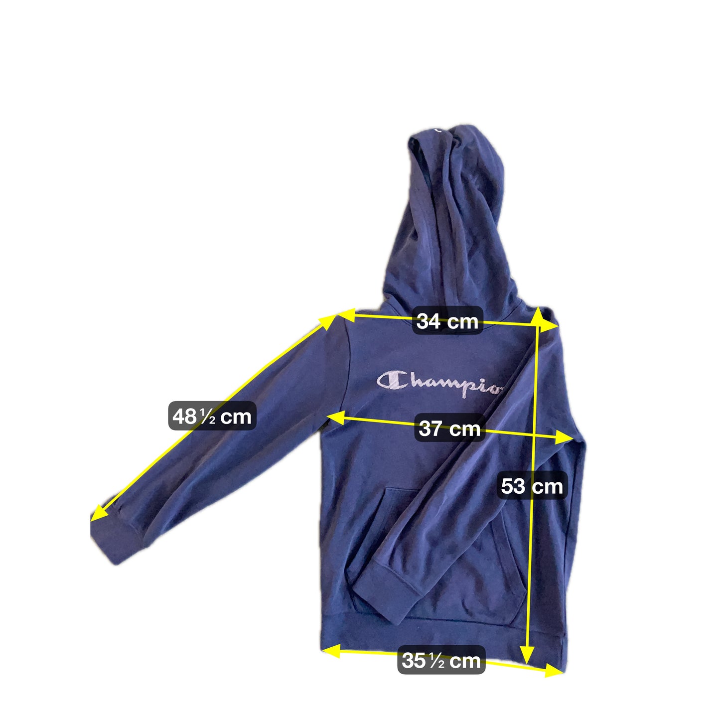 Champion Herren Pullover mit Aufdruck Gr M Farbe schwarz marineblau