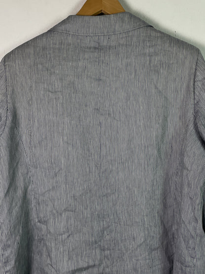 Bauer Damen Sakko aus Leinen Gr XXL Farbe grau