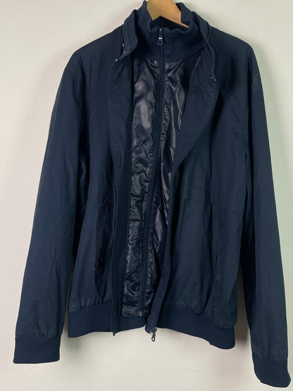 Vintage Herren Jacke Gr L Farbe marineblau