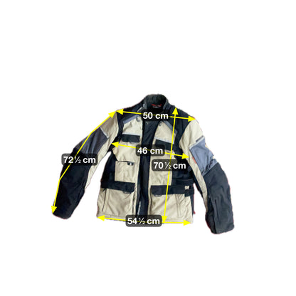 Apro Herren Biker Jacke Motorrad Jacke Gr XL Farbe beige schwarz