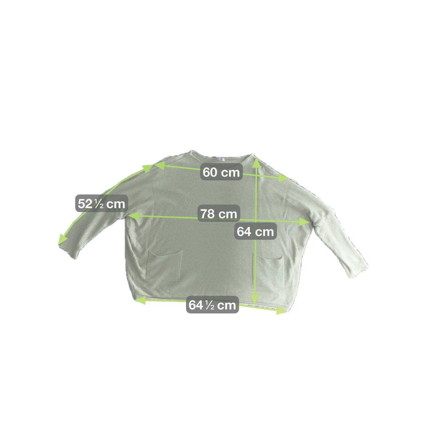 C&L Damen Pullover Gr XXL Farbe khaki