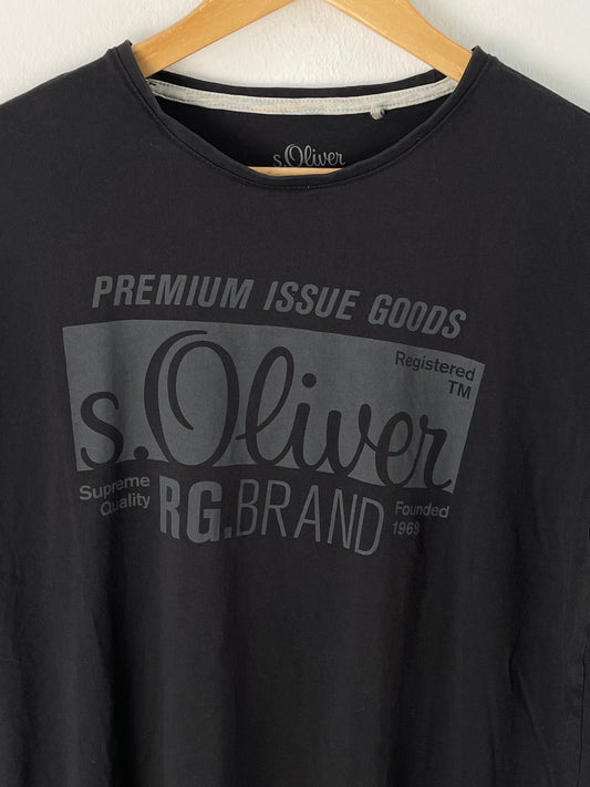 S. Oliver Herren T-Shirt Gr. S Farbe Schwarz