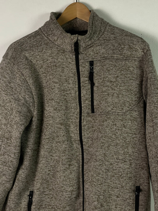 Infinity Herren Tracking Jacke Gr L Farbe beige grau