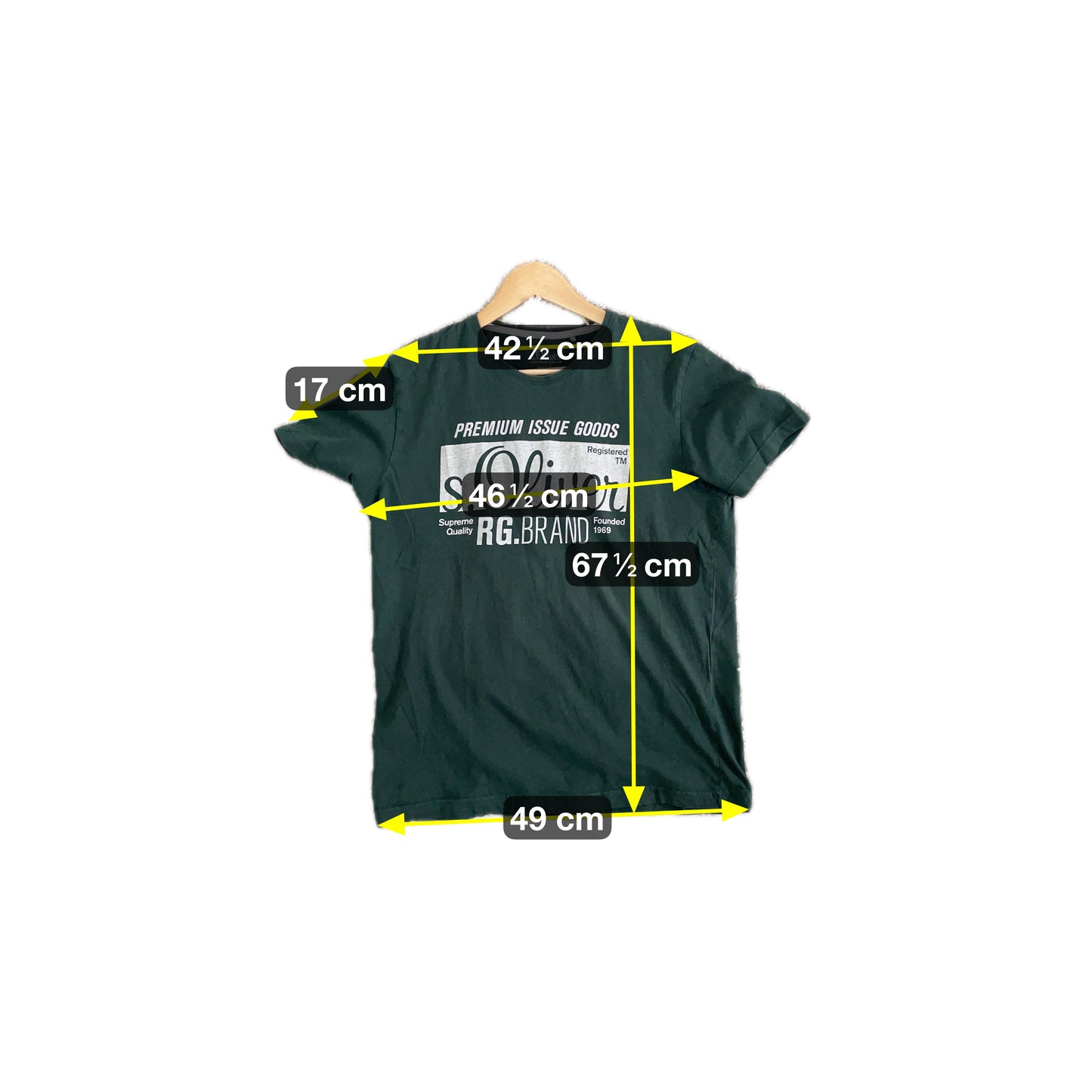 S. Oliver Herren T-Shirt Gr. L Farbe Grün