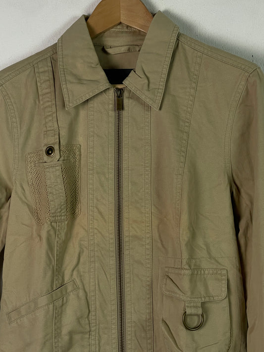 Mexx Damen Jacke im Bikerstil Gr L Farbe beige