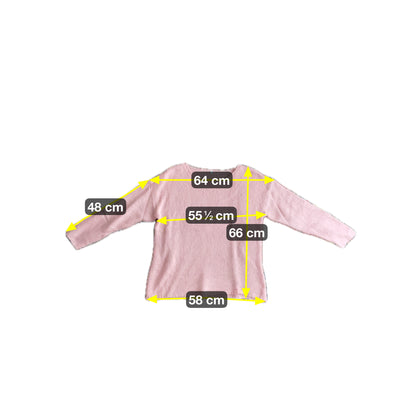 Vintage Damen Strickpullover Gr L Farbe rosa