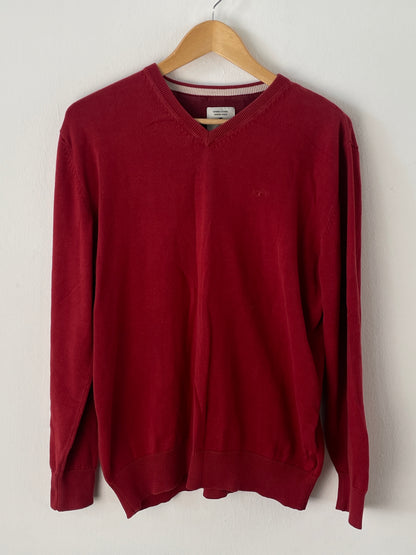 Tom Tailor Herren Pullover Gr L Farbe rot