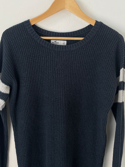 Hollister Herren Pullover Gr S Farbe marineblau