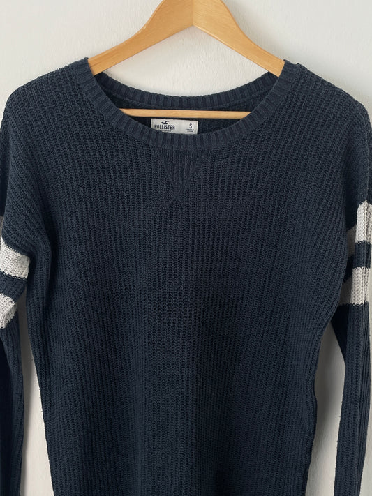 Hollister Herren Pullover Gr S Farbe marineblau