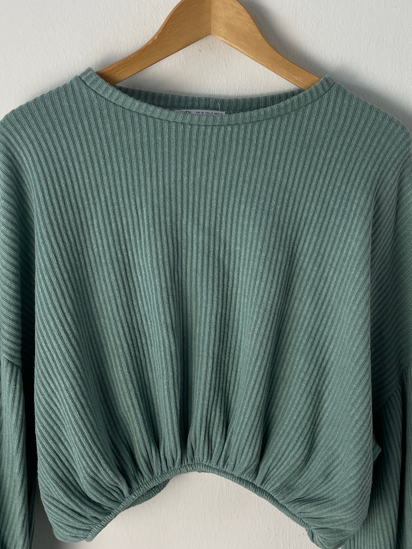 Zara Damen Pullover Gr M Farbe grün