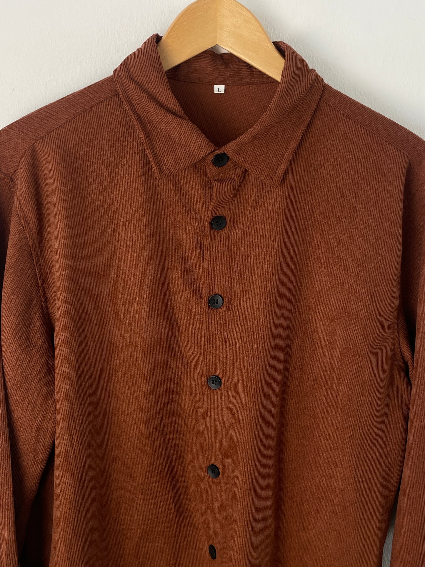 Vintage Herren Hemd Gr L Farbe Braun