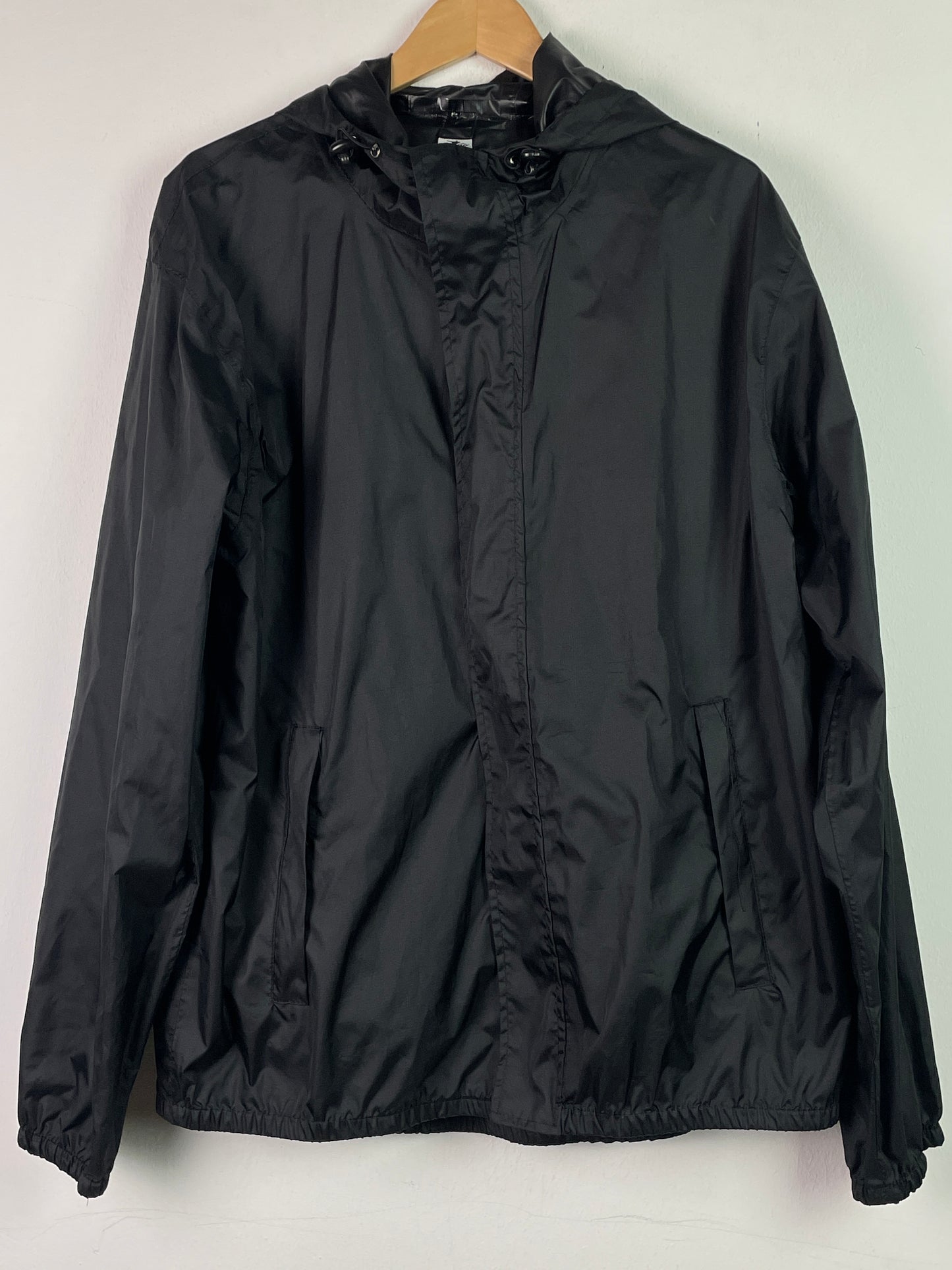 Crane Herren Hacke Windbreaker mit Kapuze Gr XL Farbe schwarz