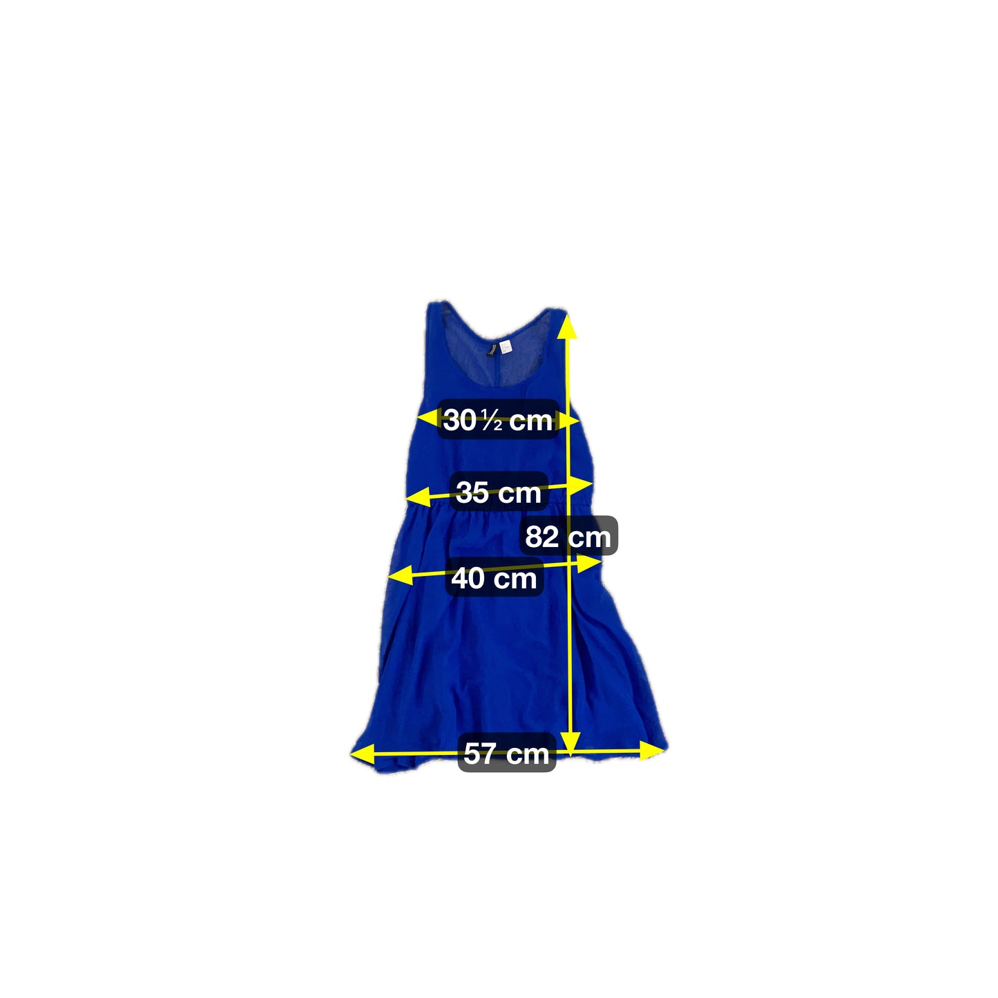 H&M Damen Kleid Gr. M Farbe blau