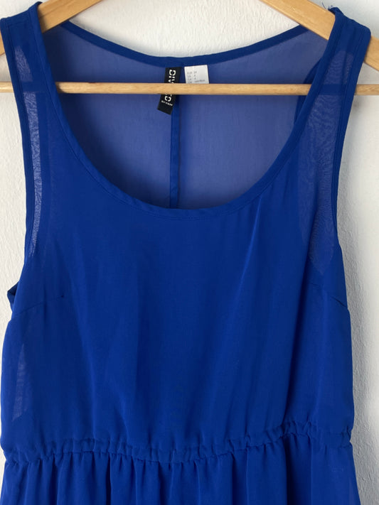 H&M Damen Kleid Gr. M Farbe blau