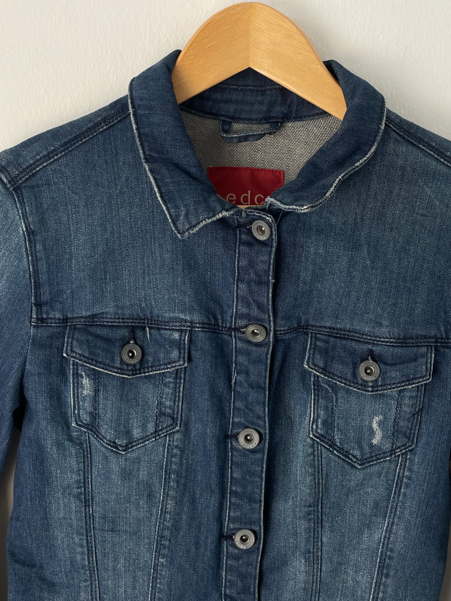 EDC Damen Jeansjacke Gr M Farbe blau