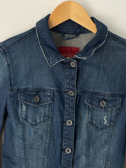 EDC Damen Jeansjacke Gr M Farbe blau