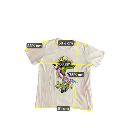 Nickelodeon Spongebob Herren T-Shirt in Batikoptik Gr XXL Farbe weiss