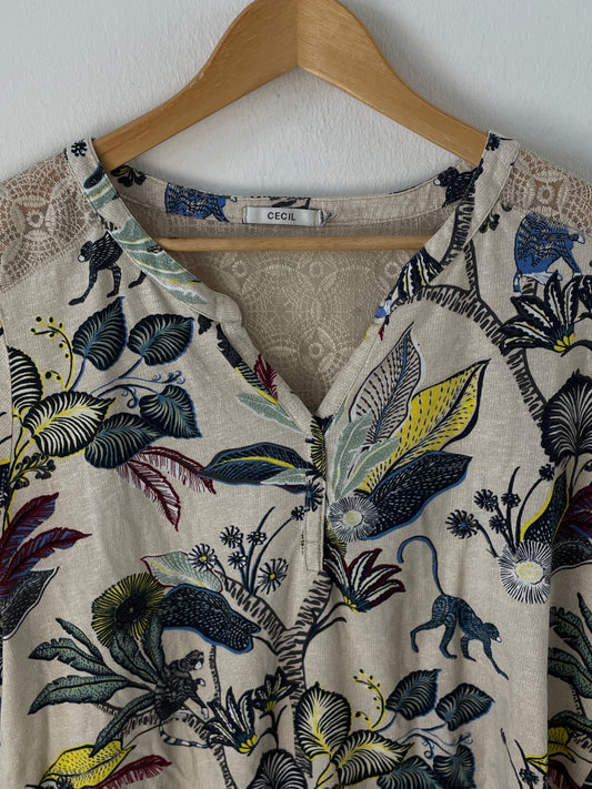 Cecil Herren T-Shirt Gr. L Farbe Bunt