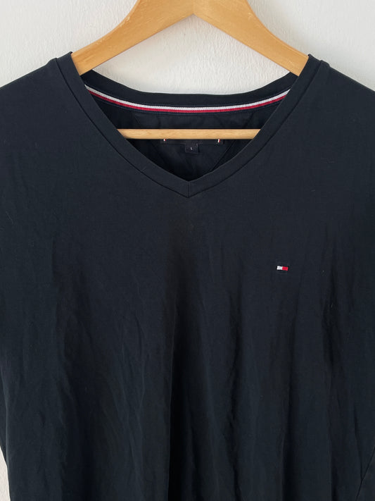 Tommy Hilfiger Herren T-Shirt Gr. L Farbe Schwarz