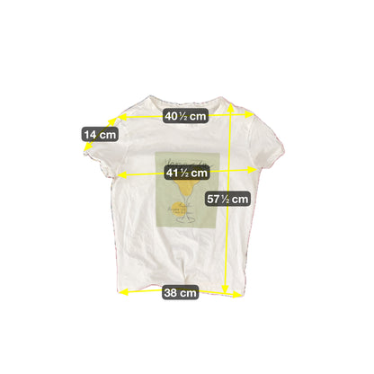 Vintage Damen T-Shirt Gr. M Farbe Weiß