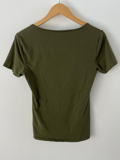 Vintage Herren T-Shirt Gr. S Farbe Olivgrün