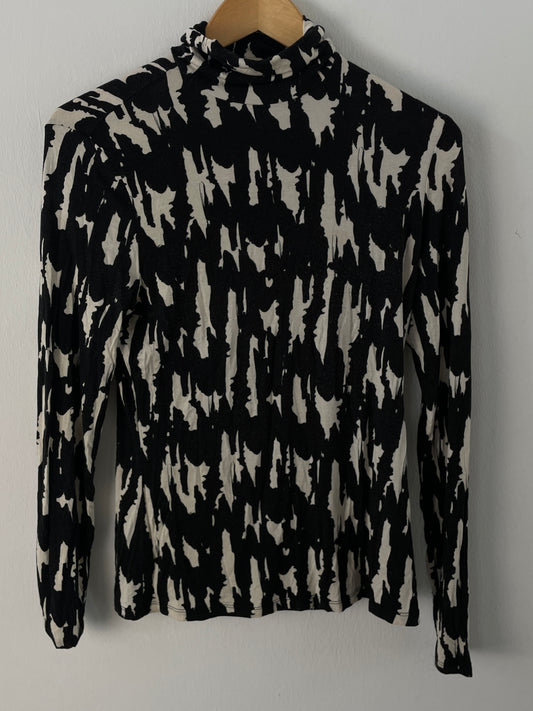 H&M Damen Pullover Gr. M Farbe Schwarz/Weiß