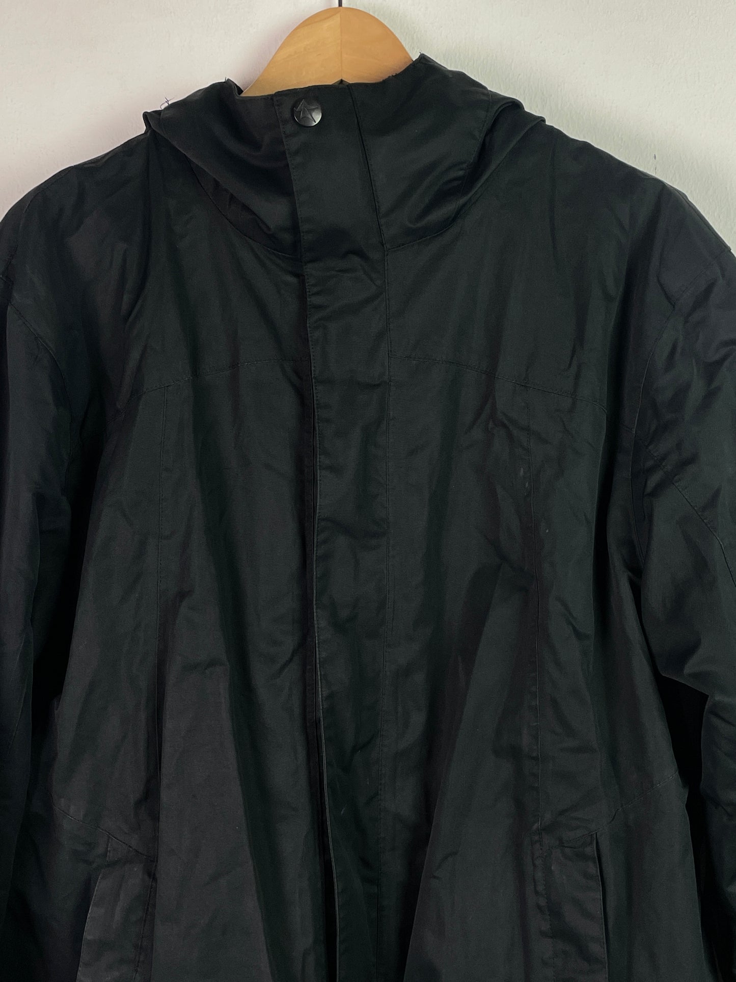 Crane Herren Windbreaker Jacke mit Kapuze Gr M Farbe schwarz
