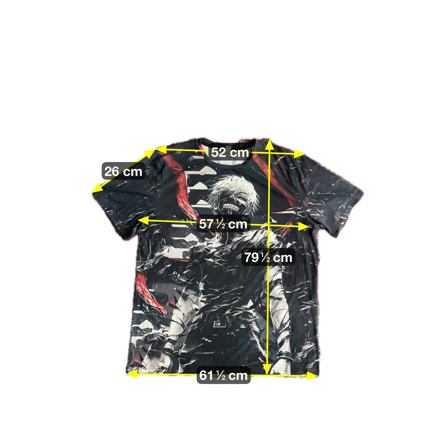 Tokyo Ghoul Herren T-Shirt mit Anime Print Gr L Farbe schwarz