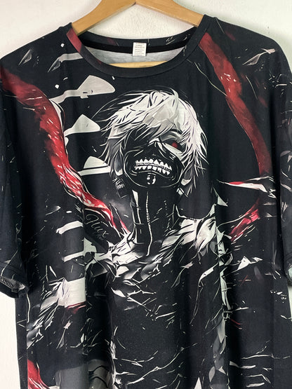 Tokyo Ghoul Herren T-Shirt mit Anime Print Gr L Farbe schwarz
