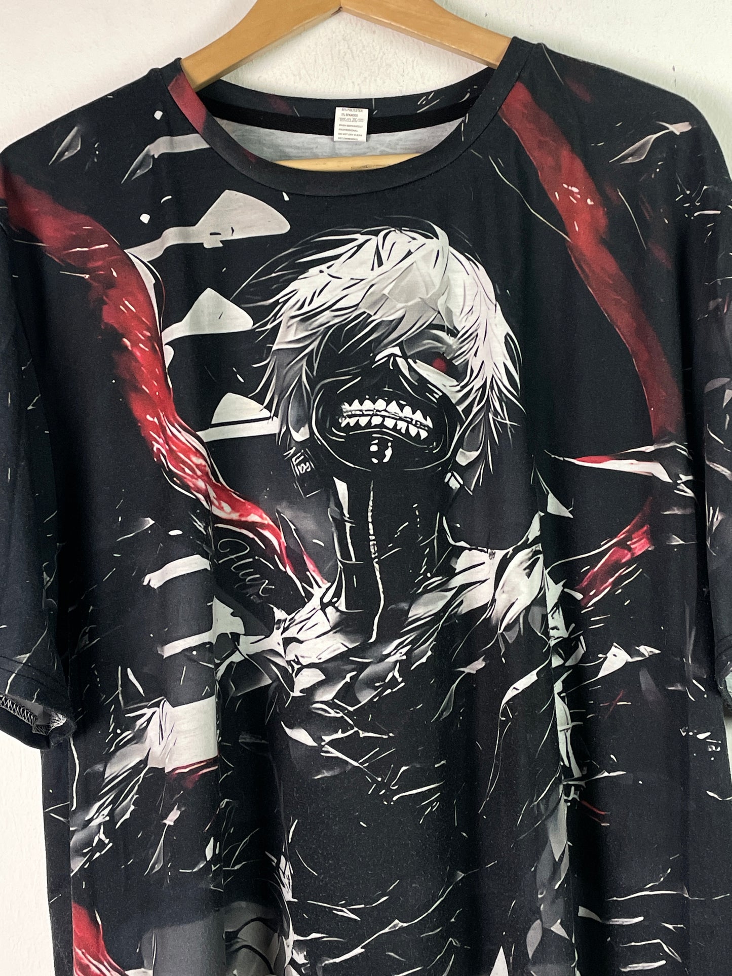 Tokyo Ghoul Herren T-Shirt mit Anime Print Gr L Farbe schwarz
