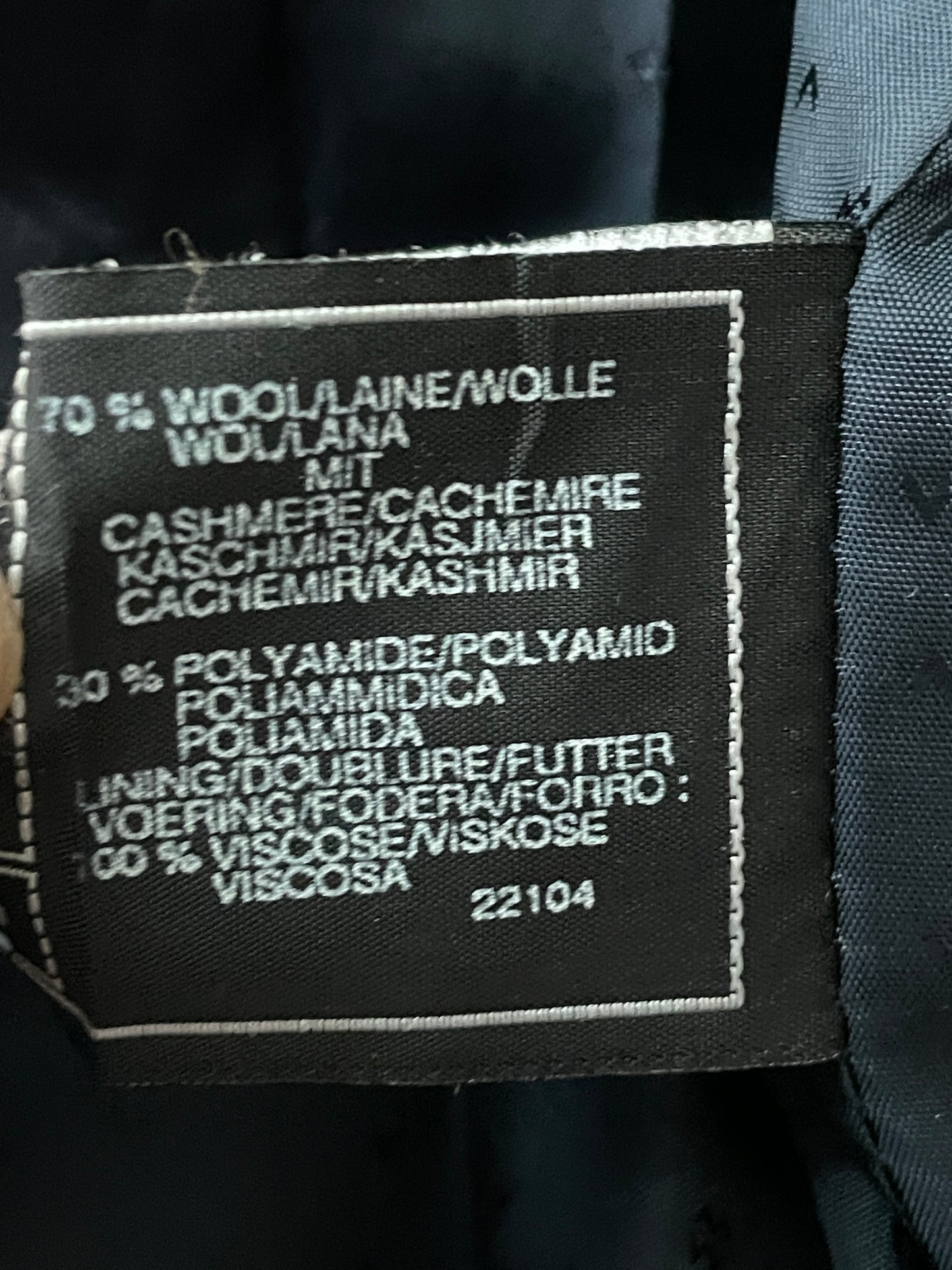 C&A Damen Blazer aus Wolle und Kashmir Gr L Farbe schwarz